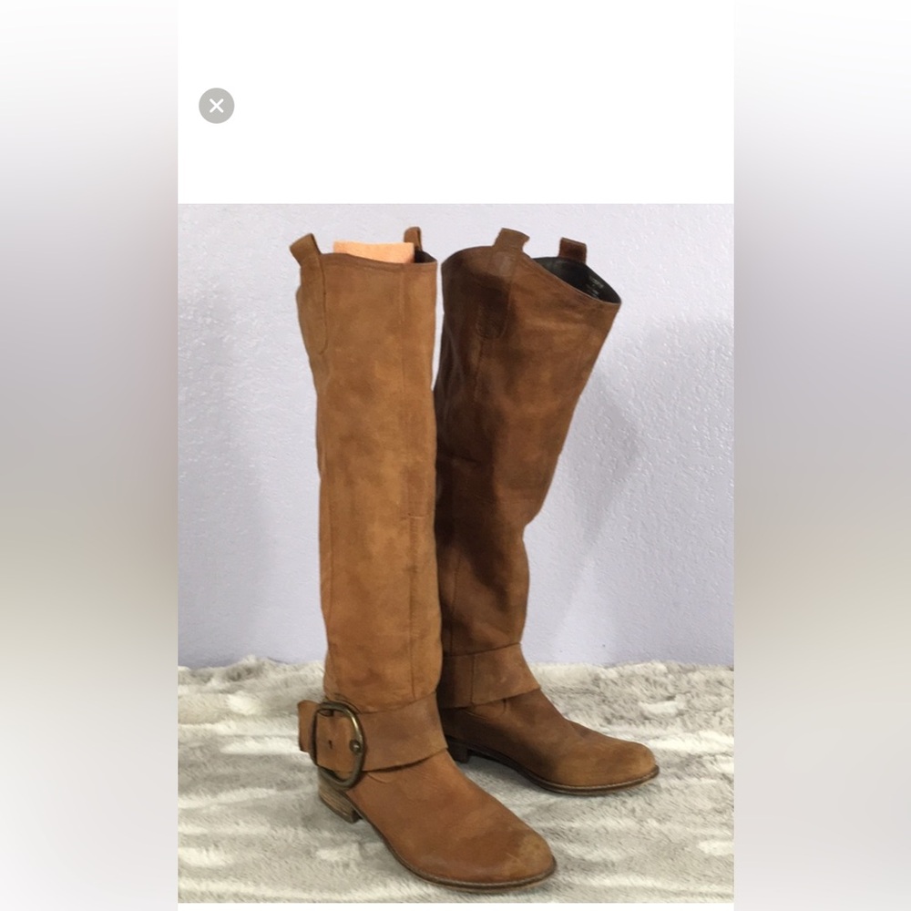 Steve Madden Ruckkus distressed leather Tall boots sz 7